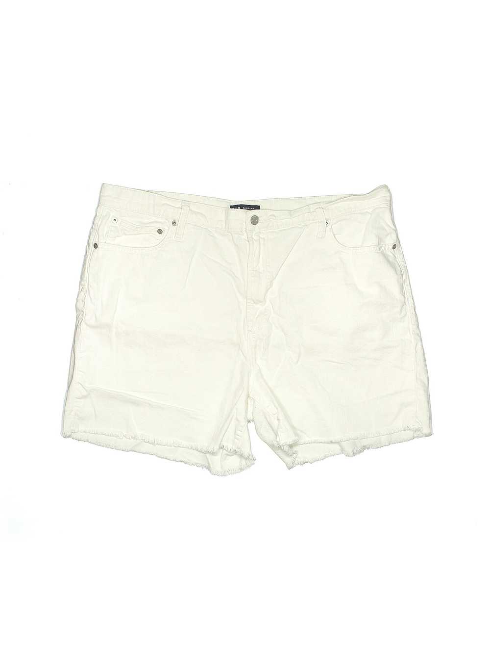 Gap Women Ivory Denim Shorts 34W - image 1