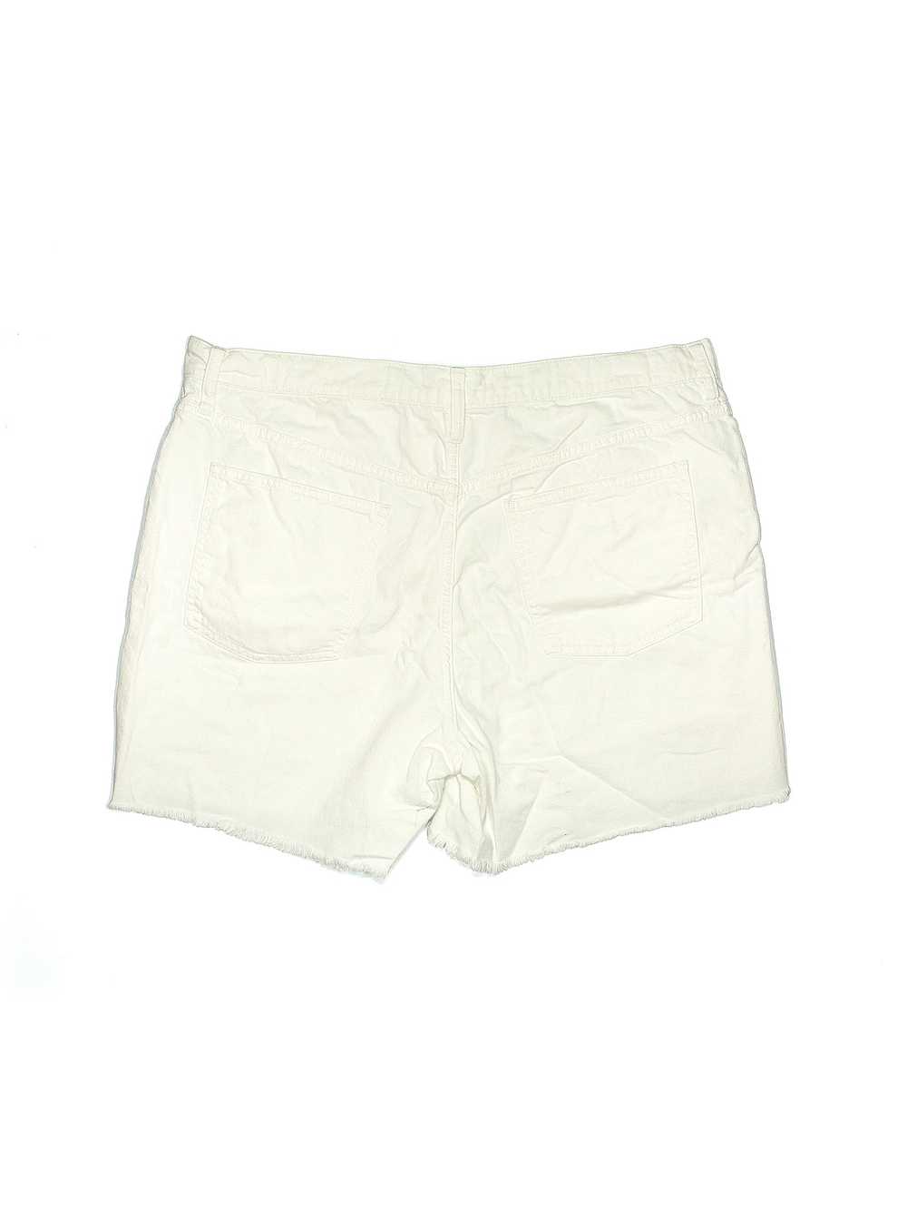 Gap Women Ivory Denim Shorts 34W - image 2