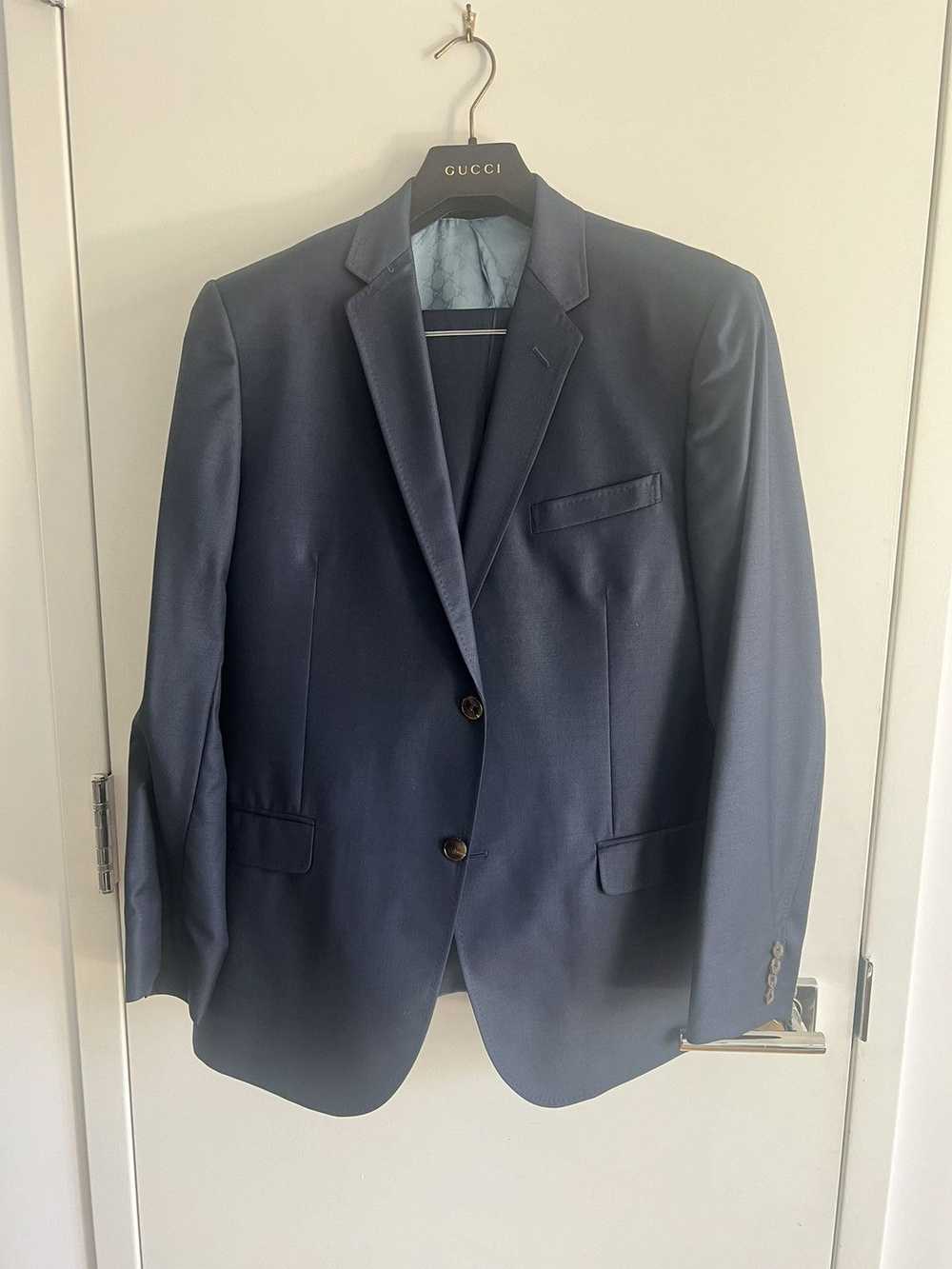Gucci Gucci Suit in Navy Birdseye Wool Size US44/… - image 1