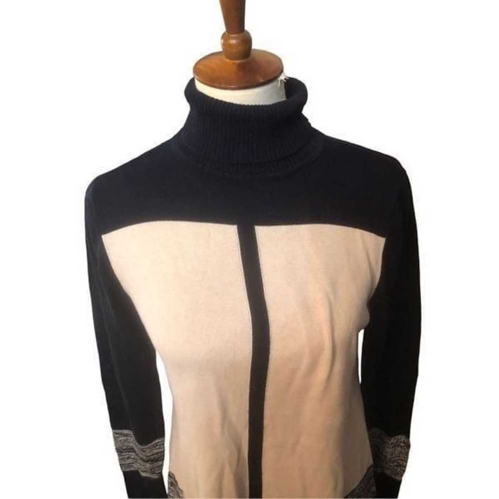 Narcisco Rodriguez Colorblock Turtleneck Sweater … - image 4