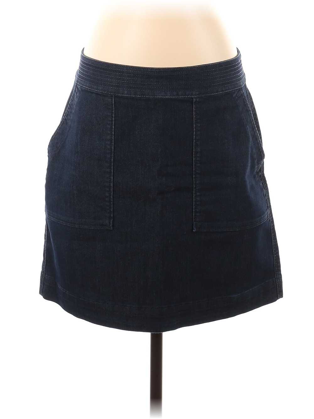 Ann Taylor LOFT Women Blue Denim Skirt 8 - image 1
