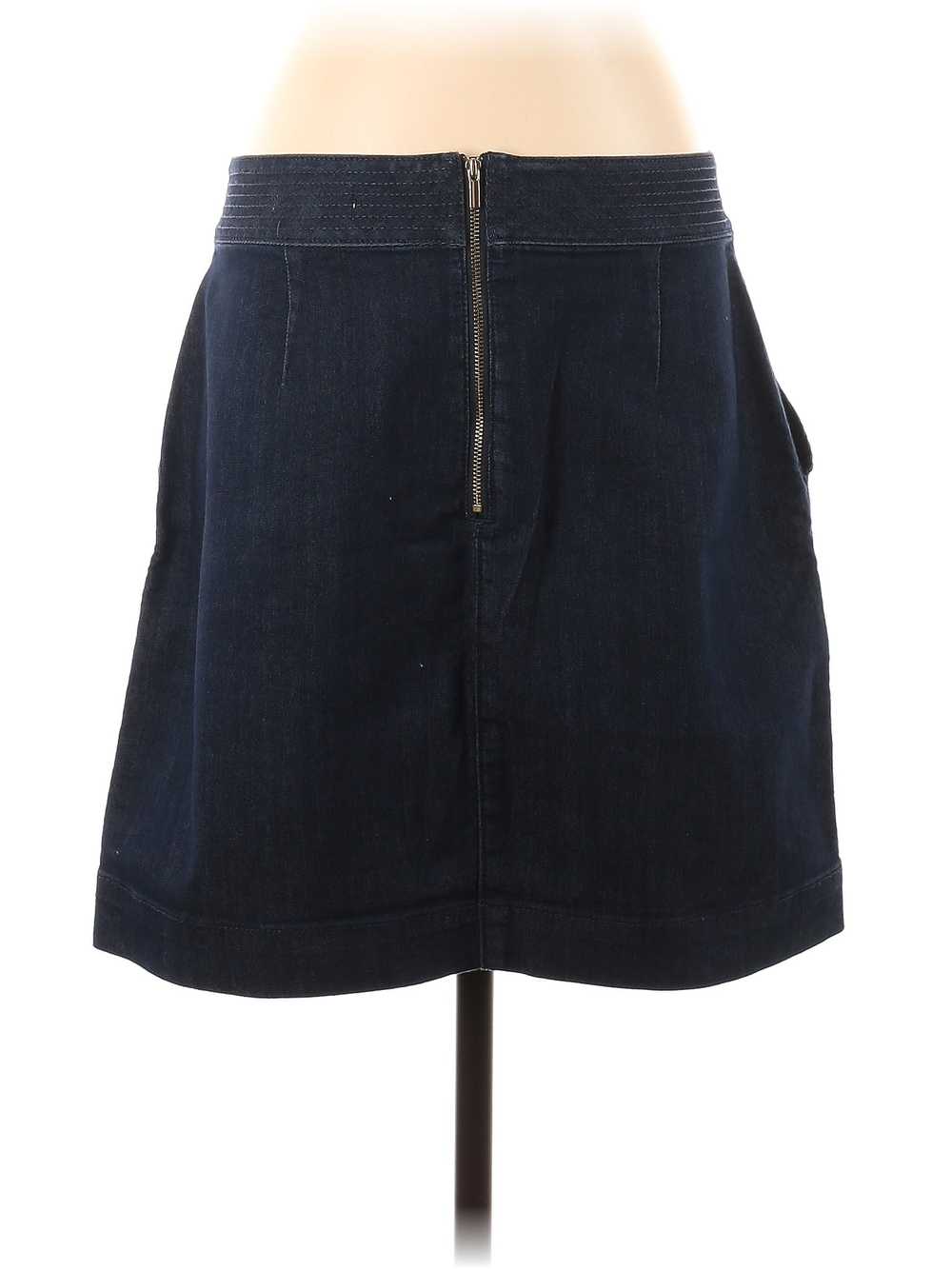 Ann Taylor LOFT Women Blue Denim Skirt 8 - image 2