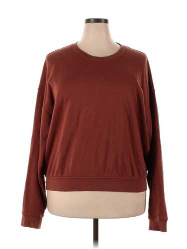 WSLY Women Brown Sweatshirt 2X Plus