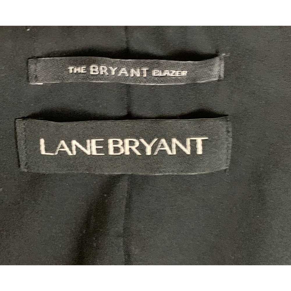 Lane Bryant Black Floral Velvet Faux Leather Coll… - image 10