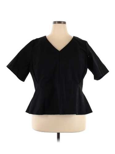 ELOQUII Women Black Short Sleeve Top 22 Plus - image 1