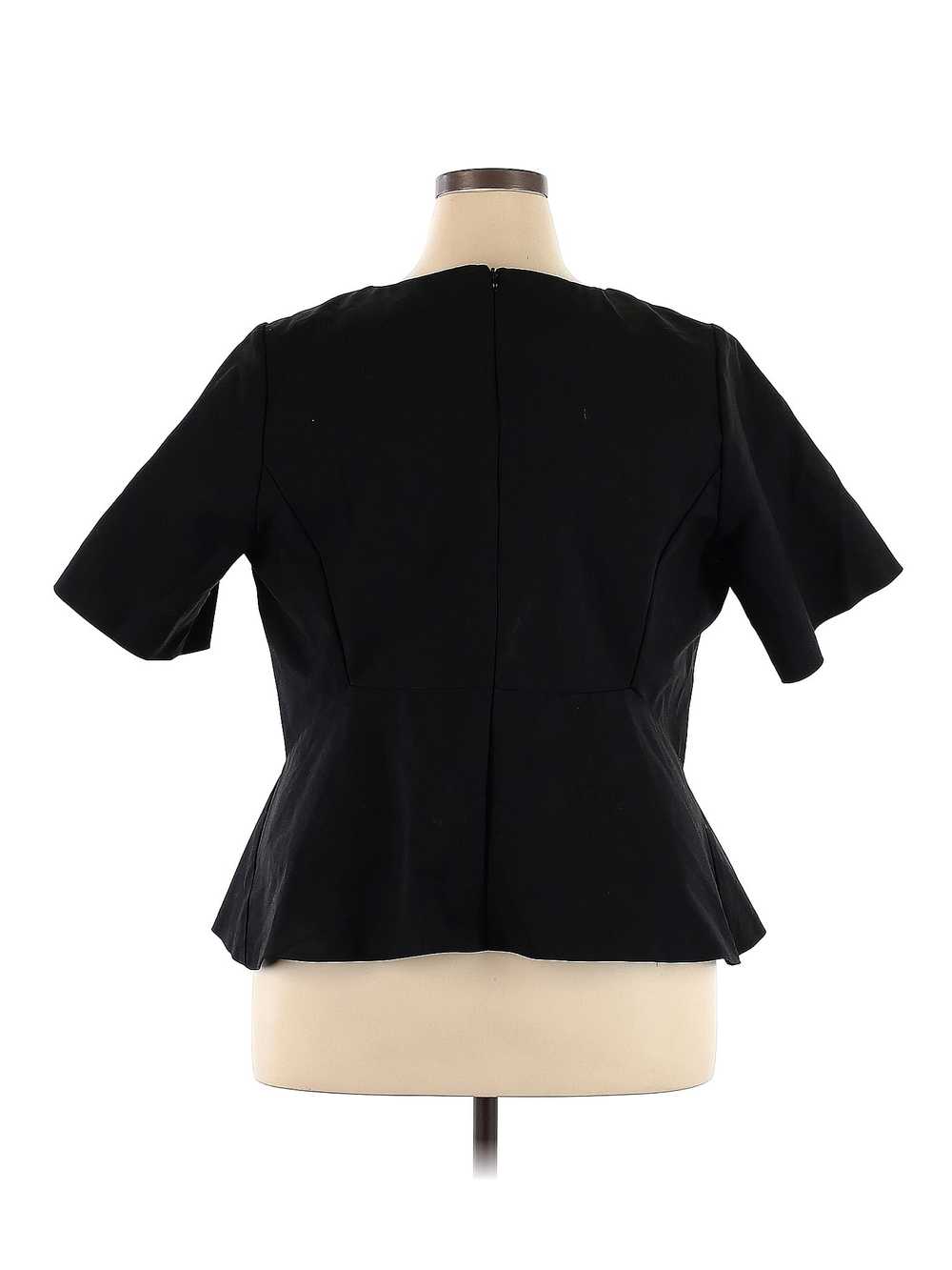 ELOQUII Women Black Short Sleeve Top 22 Plus - image 2