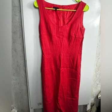Escada red lined dress sz 34 sz S - image 1