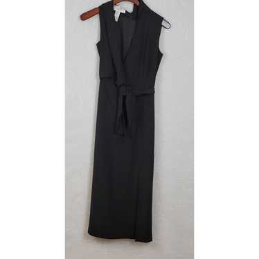 Jones New York Womens Wrap Dress 4 Black Tie Belt… - image 1