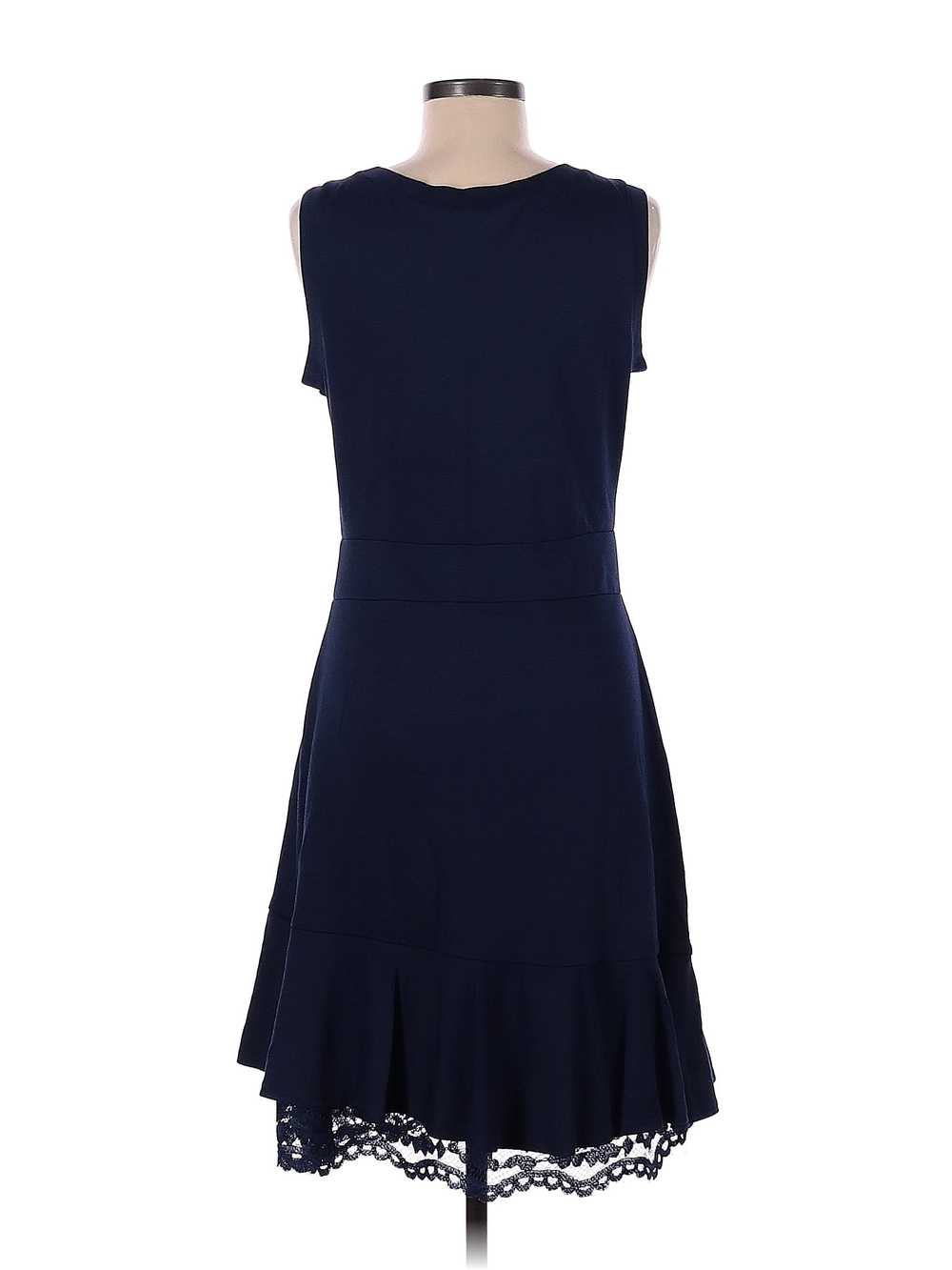 Signature collection Women Blue Casual Dress M - image 2