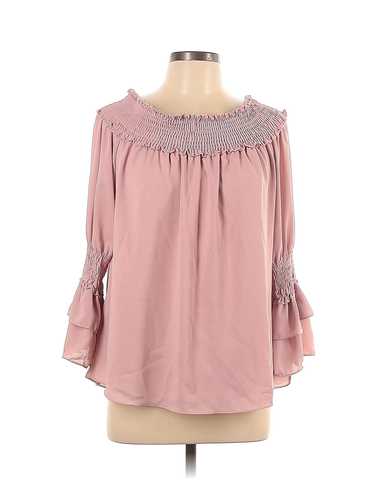 Blooming Jelly Women Pink Long Sleeve Blouse L
