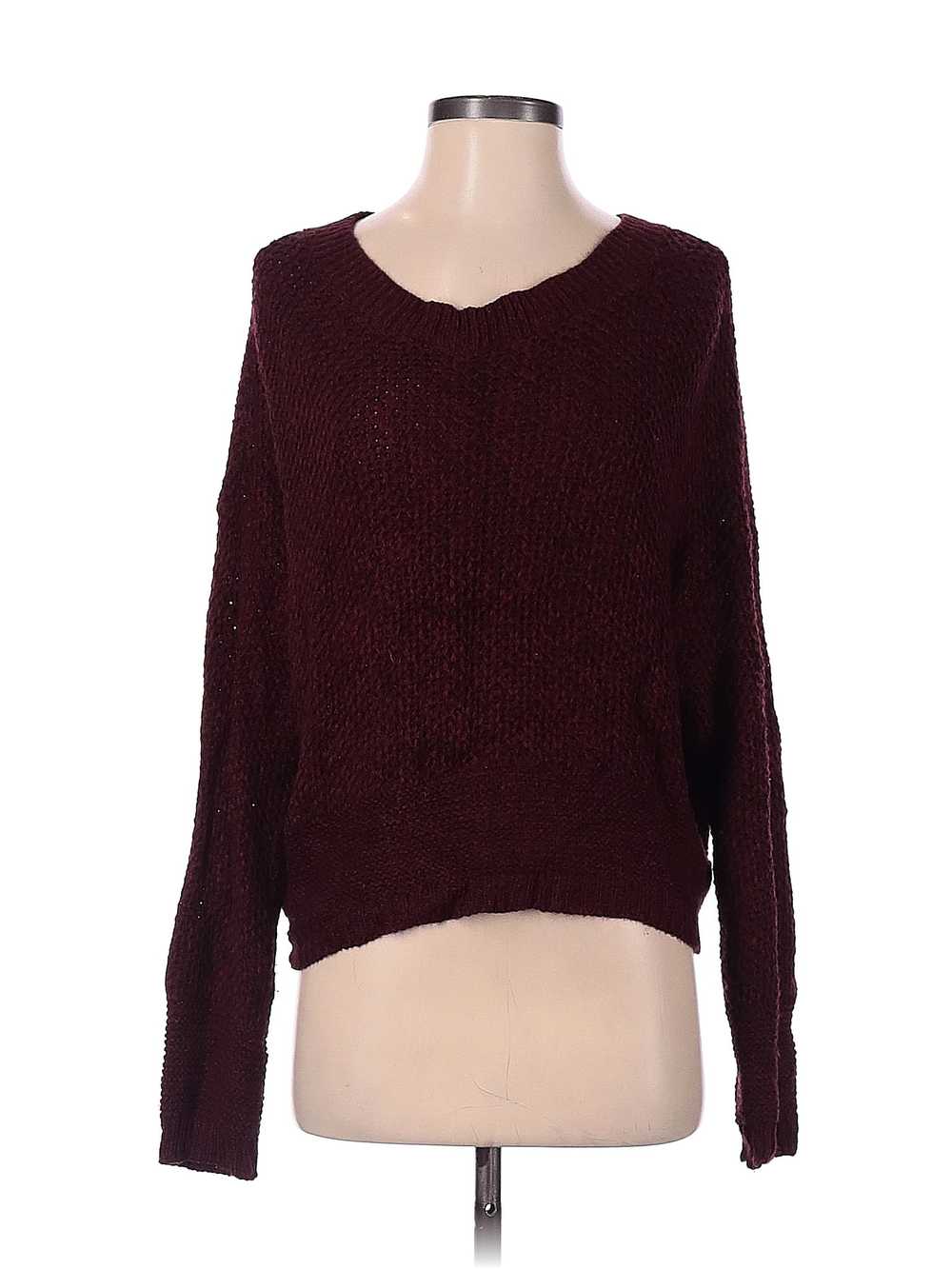 Express Women Red Pullover Sweater S - image 1
