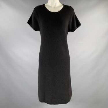 Vintage Black Knit Short Sleeve Dress - image 1