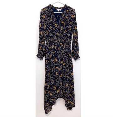 THML ANTHROPOLOGIE ANTHRO Into Fields Dress Navy … - image 1