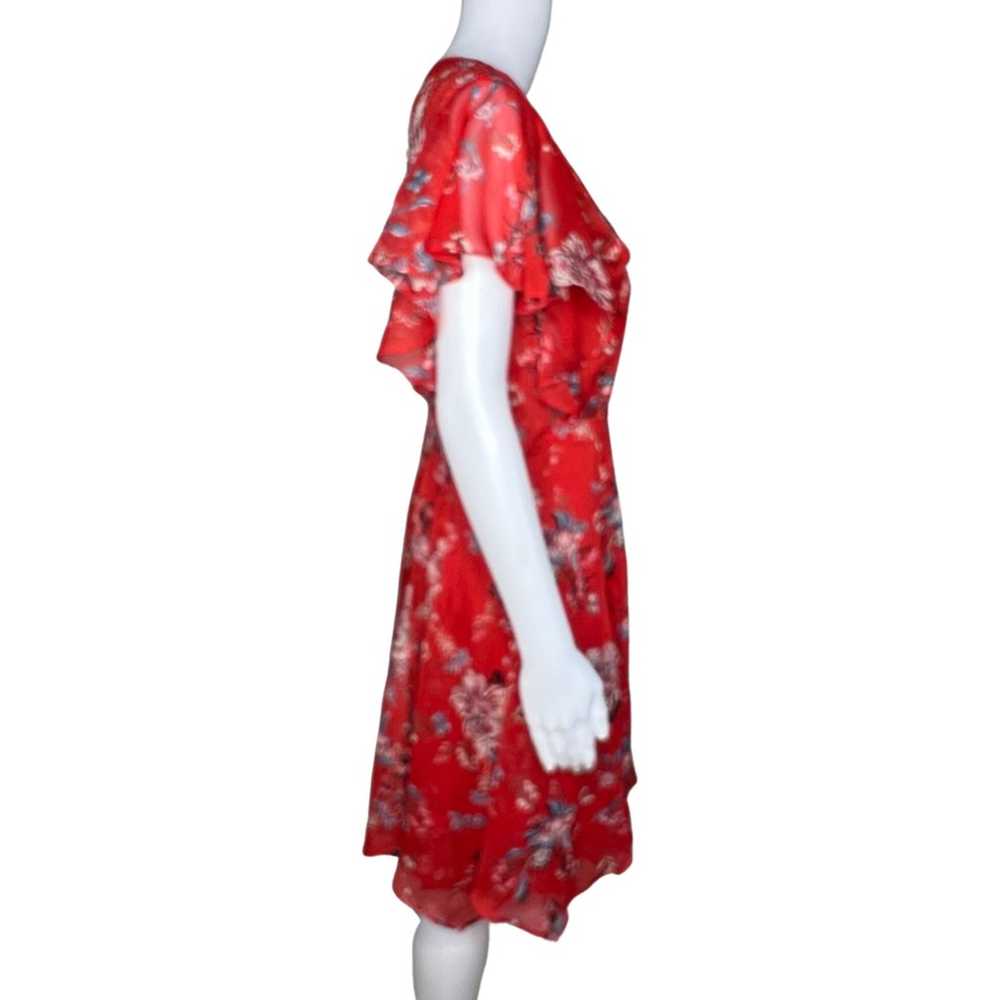 Anthropologie Ranna Gill Dress Women Medium Red F… - image 3