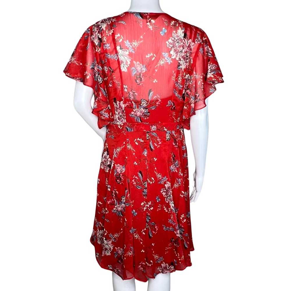 Anthropologie Ranna Gill Dress Women Medium Red F… - image 5