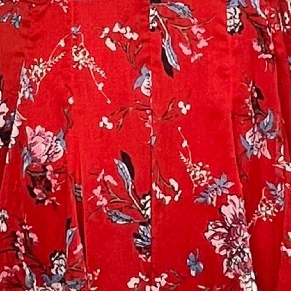 Anthropologie Ranna Gill Dress Women Medium Red F… - image 6