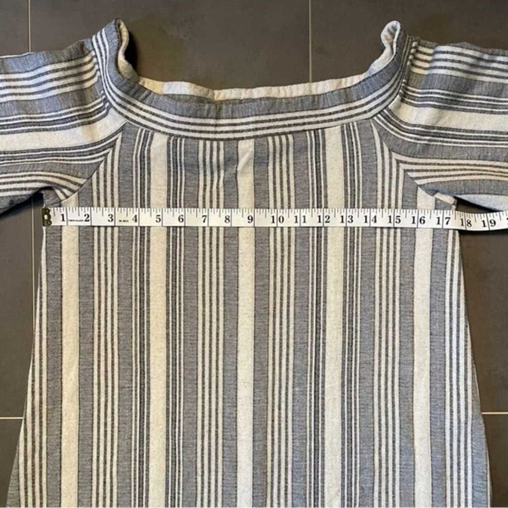 Zara Off The Shoulders Vintage Striped Midi Dress - image 5