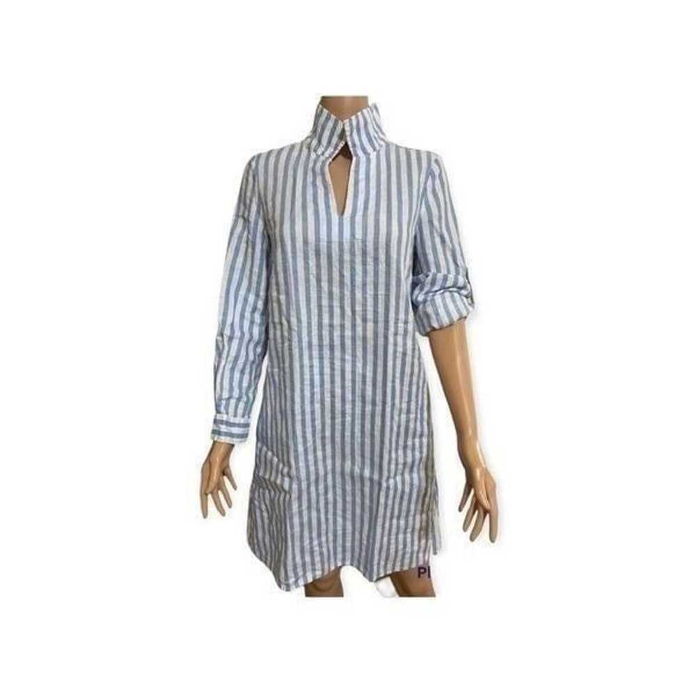Neiman Marcus Vintage Linen Shirt Dress / Tunic XS - image 1