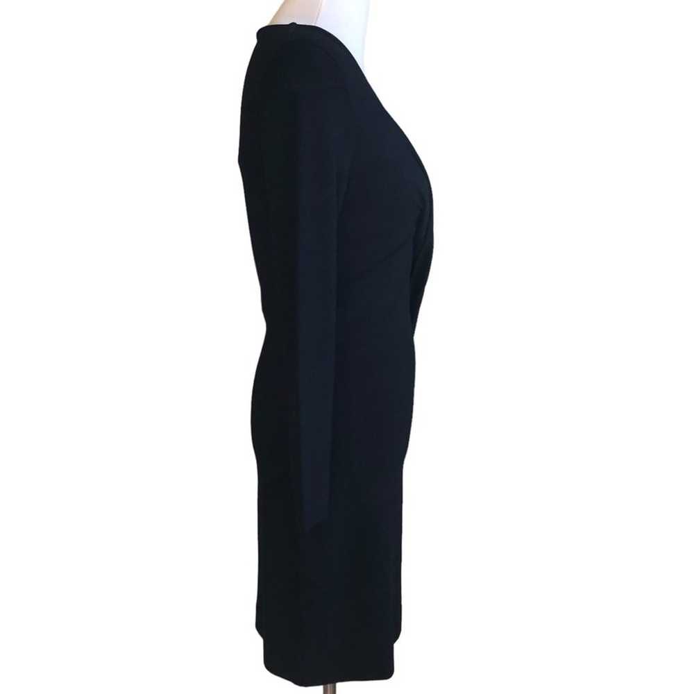 COS black Jersey knit faux wrap dress size S - image 2