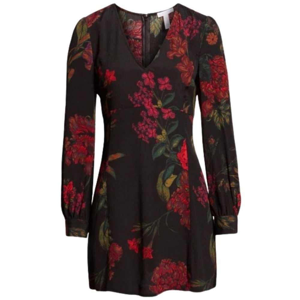 Leith Floral Print V Neck Long Sleeve Mini Dress … - image 4