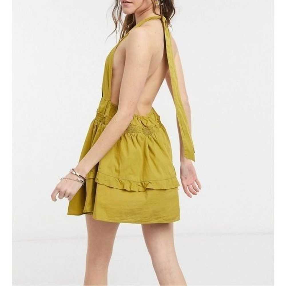 Free People Sail Away tunic dress in olive green … - image 2