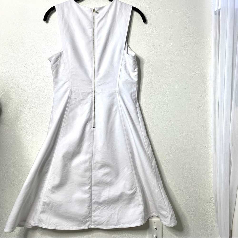 Calvin Klein White Fit and Flare Dress Size 4 - image 8