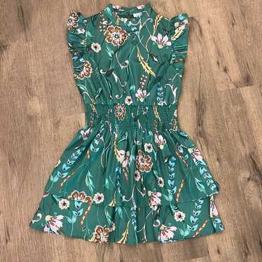 THML Green Floral Dress - image 1