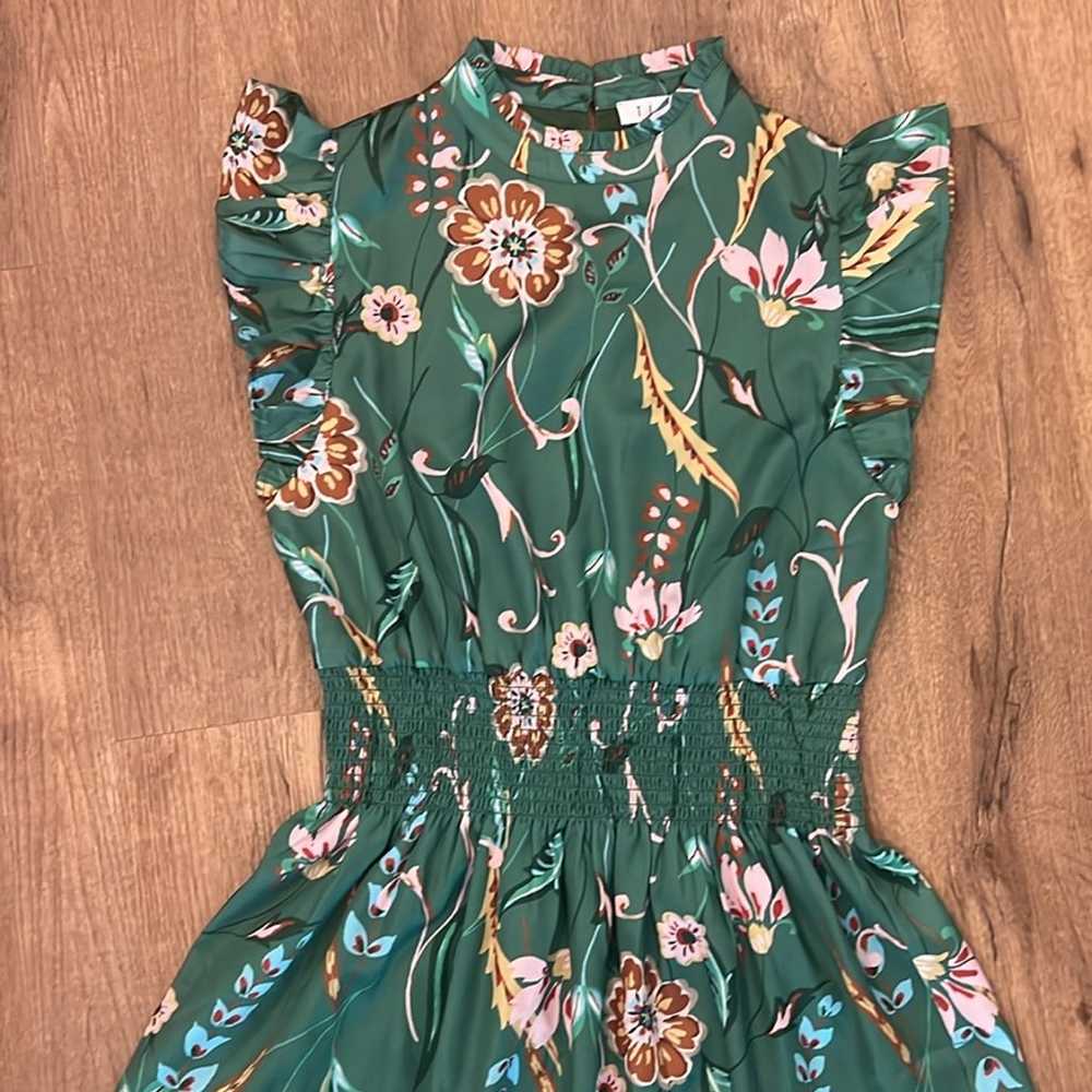THML Green Floral Dress - image 2
