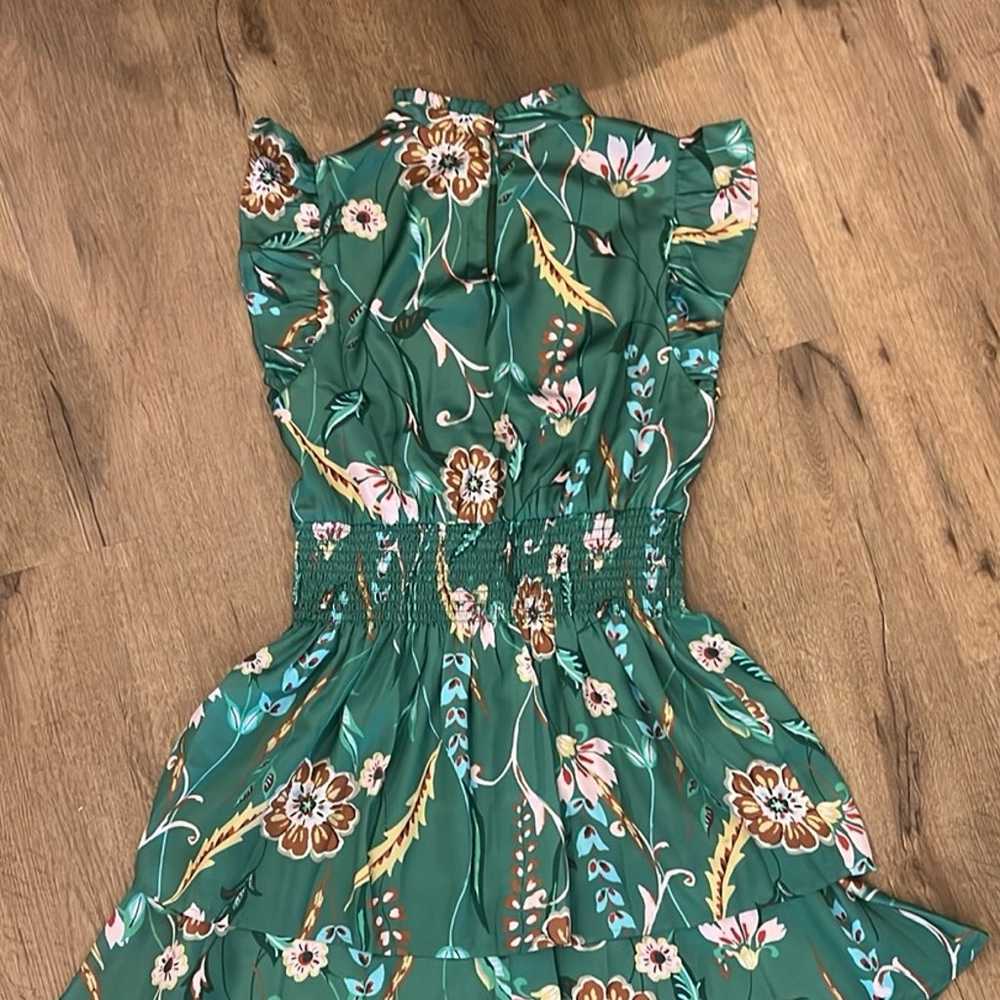 THML Green Floral Dress - image 4