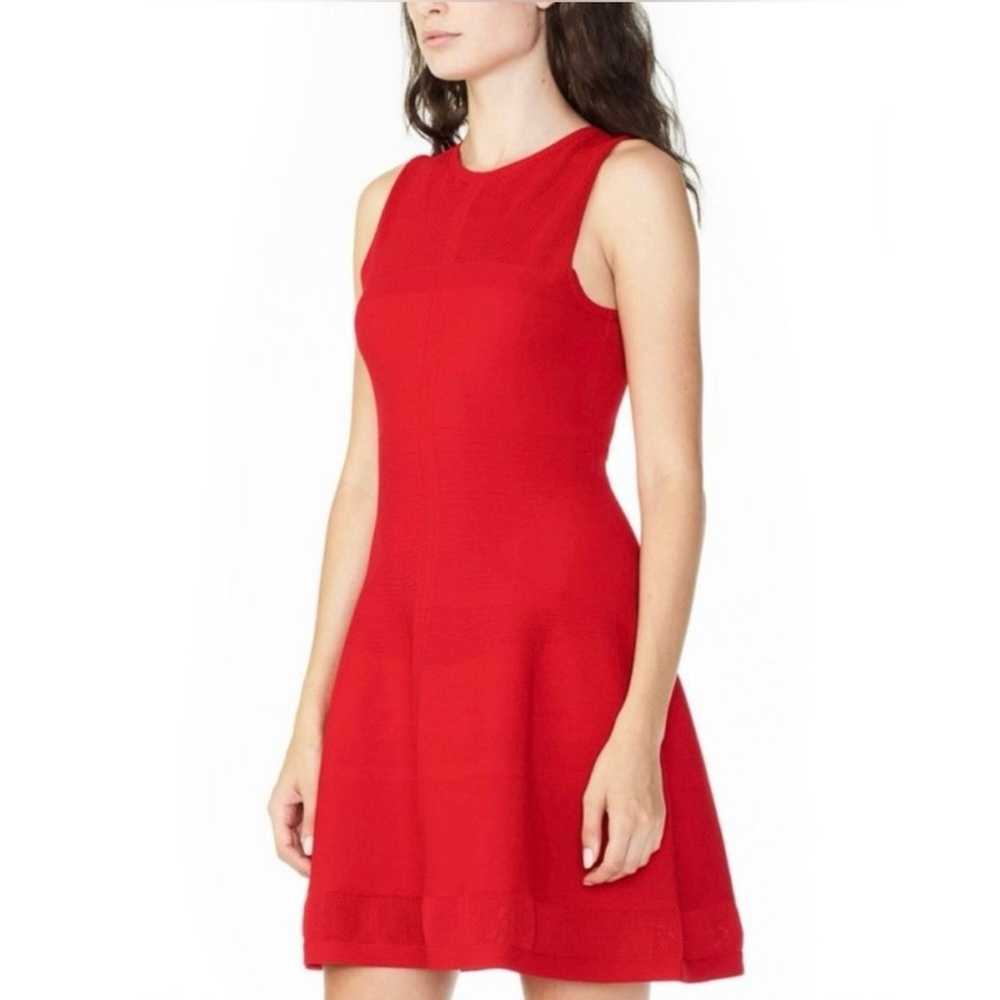 Armani Exchange Textured Knit Fit & Flare Dress - image 2