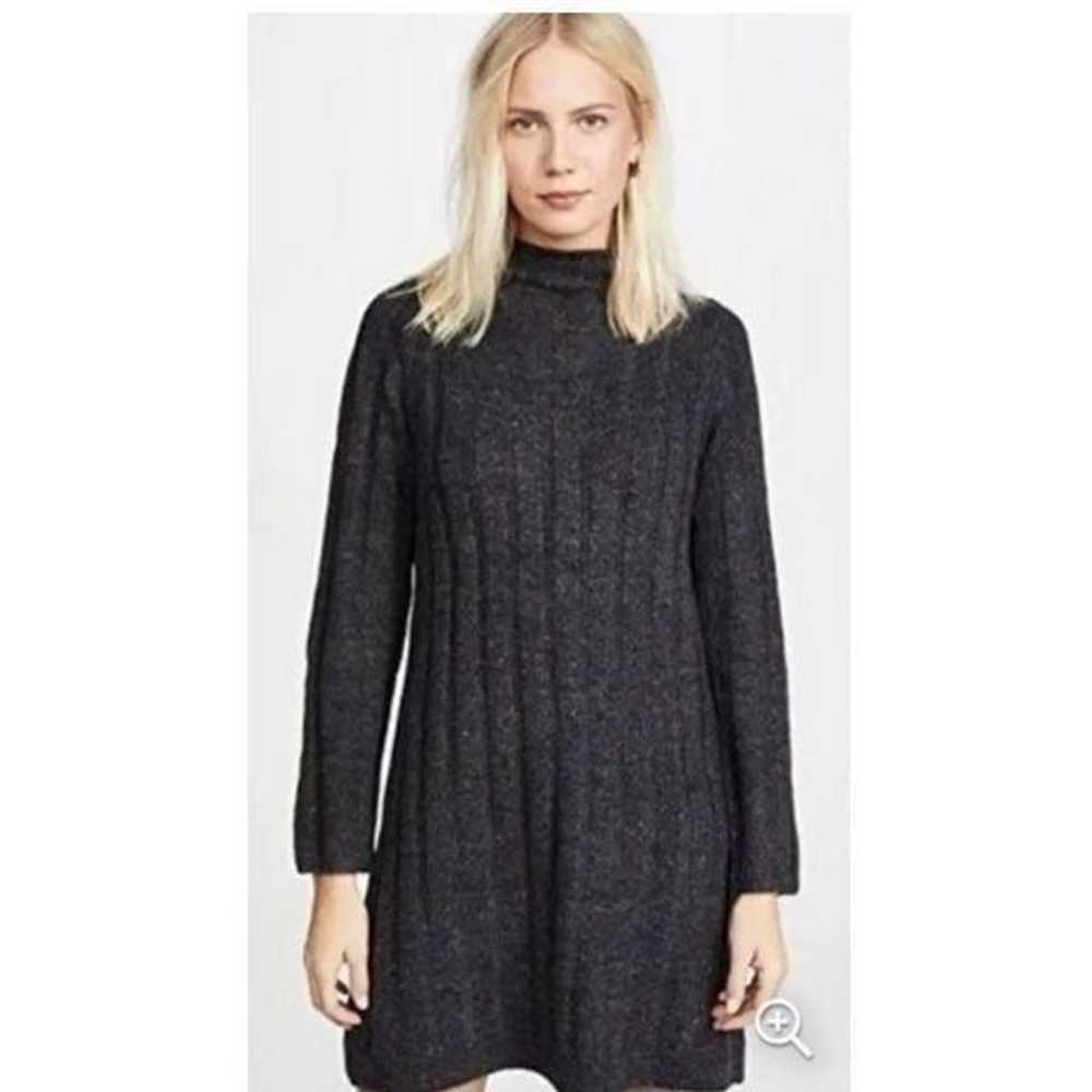 Madewell Wool Blend Donegal Rolled Mock Neck Swea… - image 1