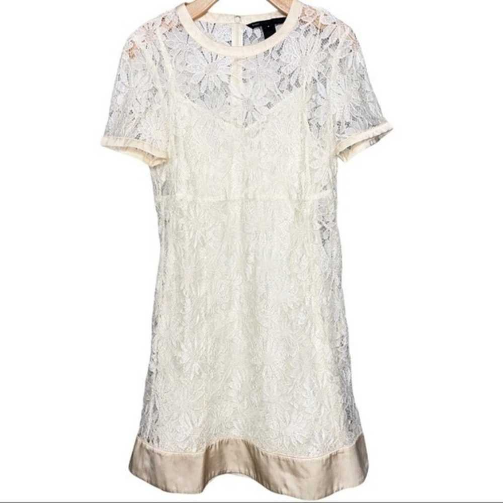 Marc by Marc Jacobs Size 8 Ivory Lace Mini Short … - image 3