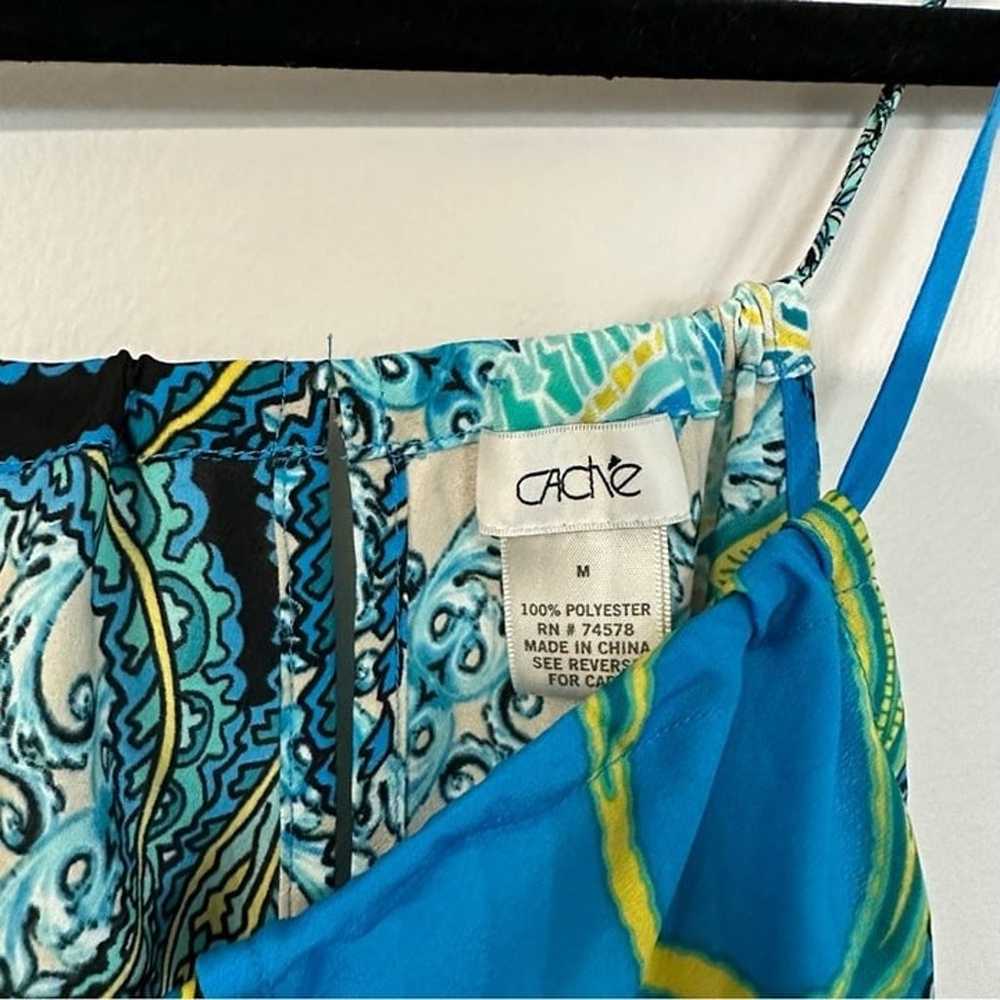Cache Women's Halter Multi Colored Maxi Dress wit… - image 5