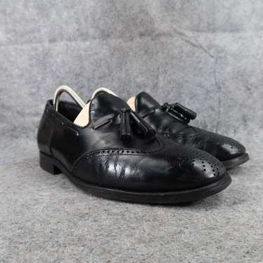 Florsheim Shoes Men 7.5 Loafer Tassel Leather Bla… - image 1
