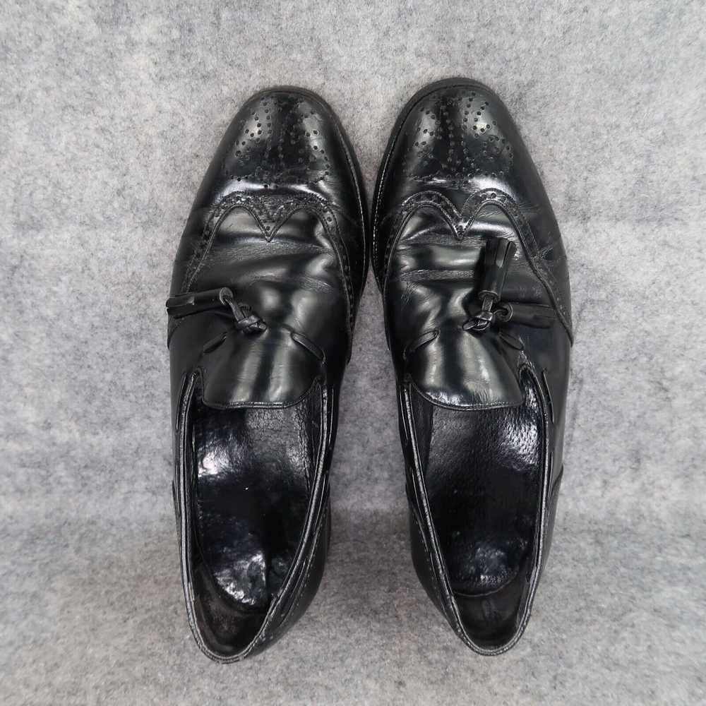 Florsheim Shoes Men 7.5 Loafer Tassel Leather Bla… - image 7