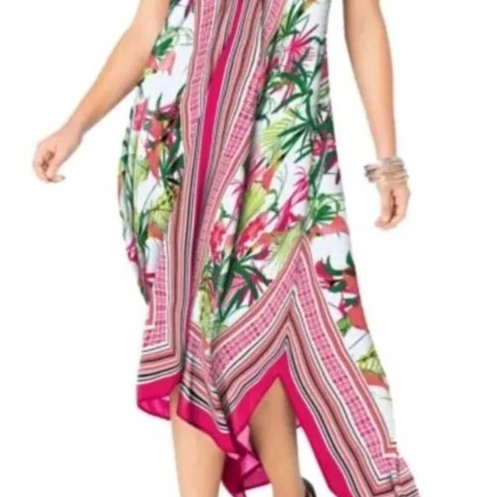 Tropical Maxi Dress Woman Plus 3X Hawaiian Beachy… - image 1
