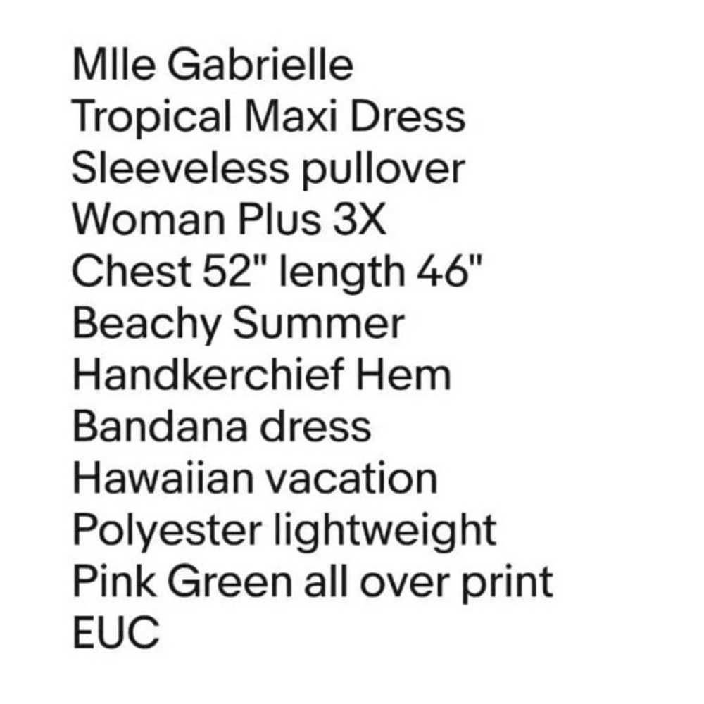 Tropical Maxi Dress Woman Plus 3X Hawaiian Beachy… - image 7
