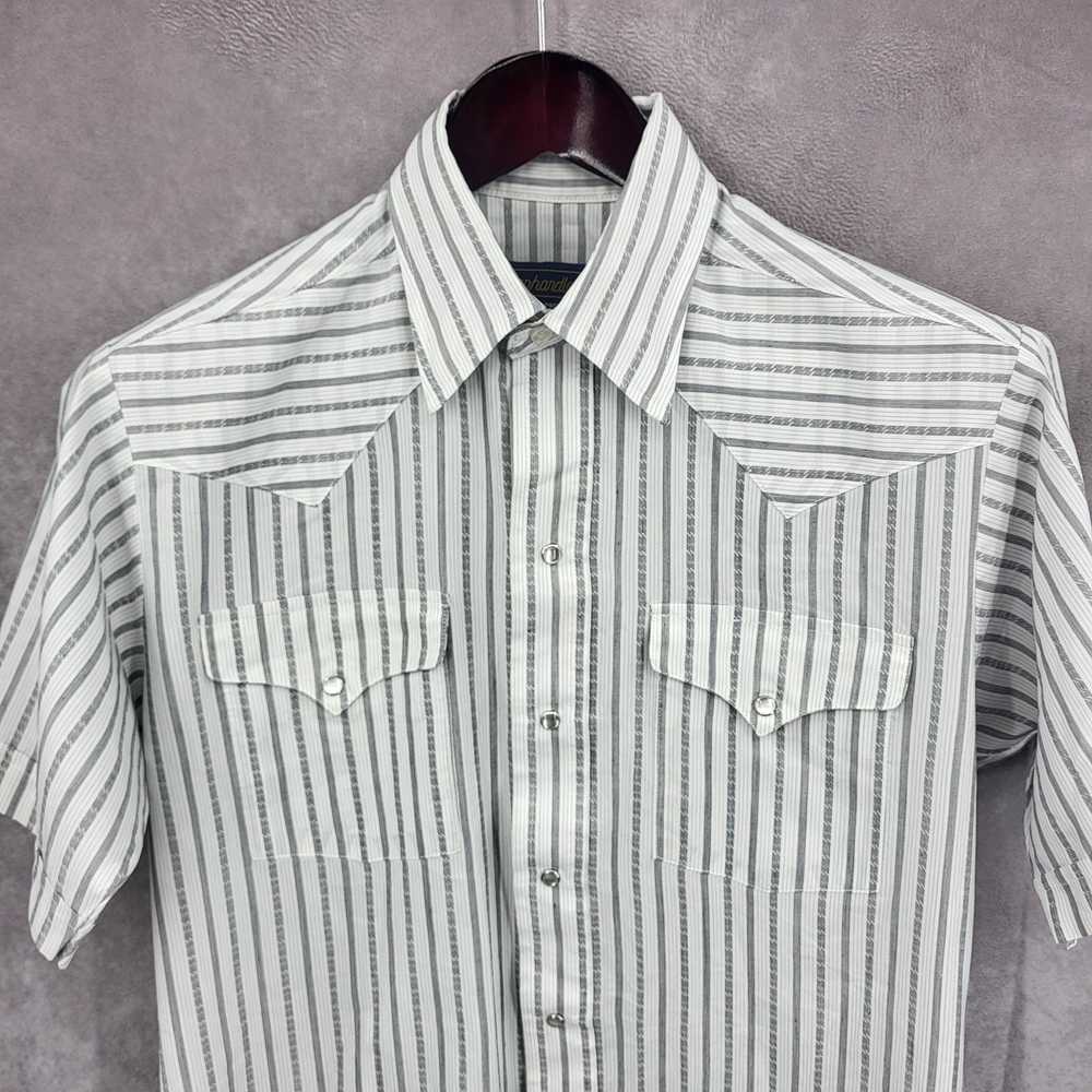 Panhandle Slim Western Shirt Mens 15.5 Stripe Pea… - image 3
