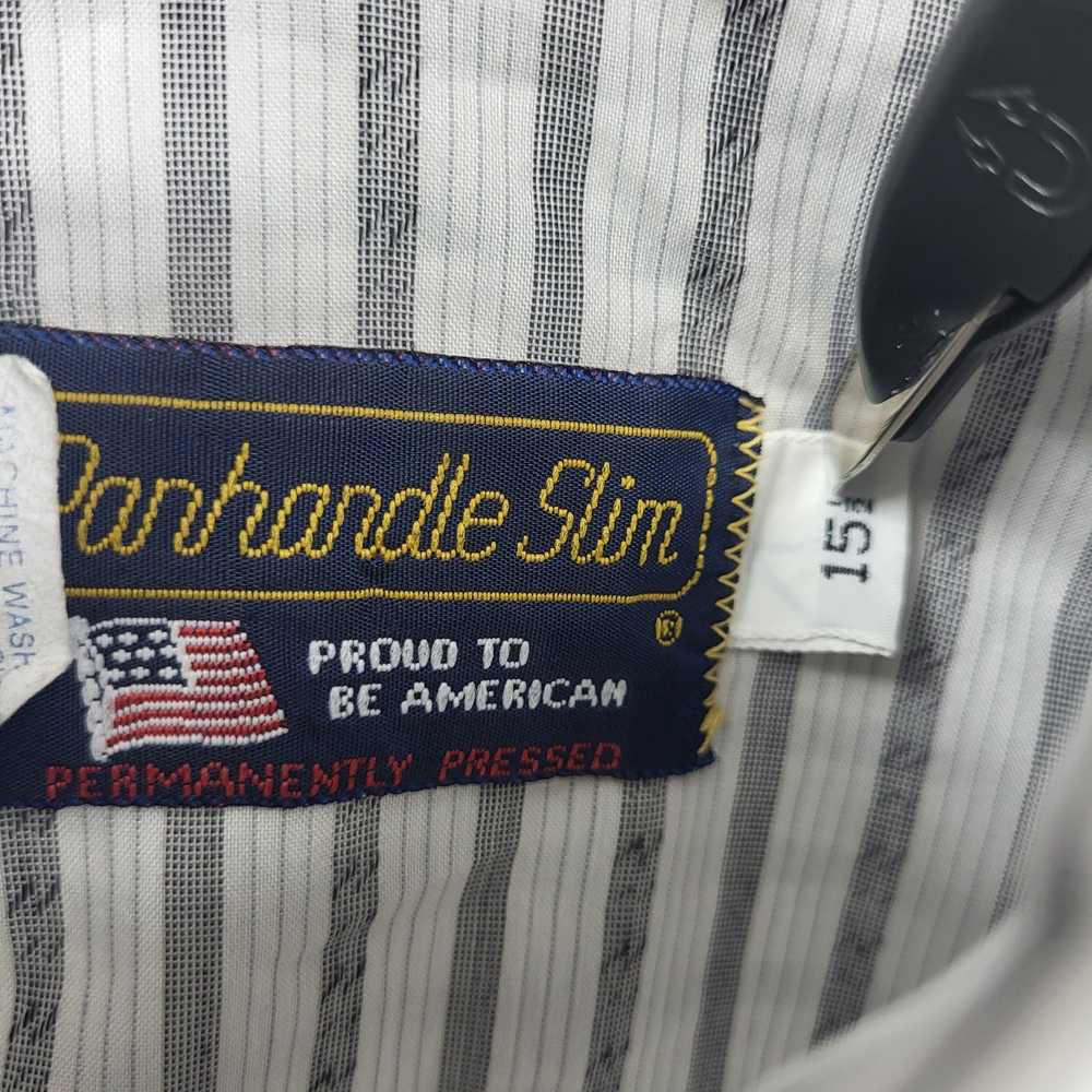 Panhandle Slim Western Shirt Mens 15.5 Stripe Pea… - image 5