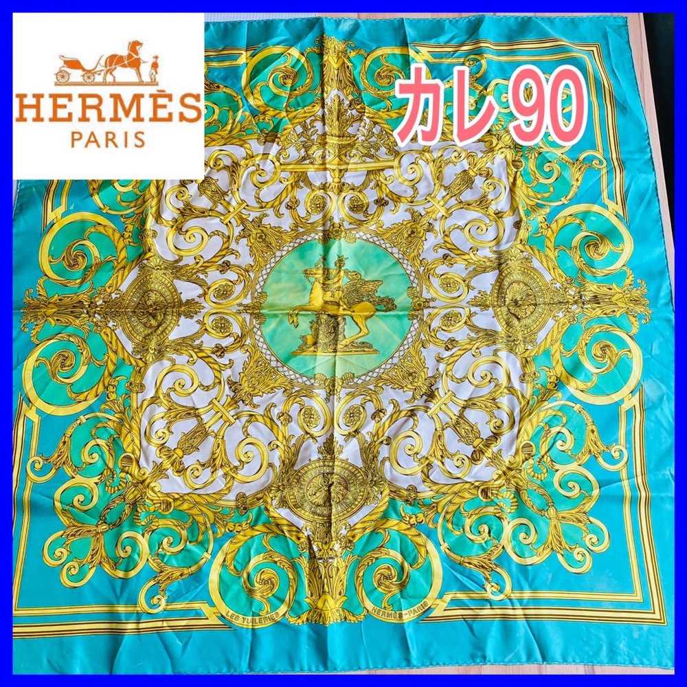 Beauty  HERMES Large format scarf Carr  90 - image 1