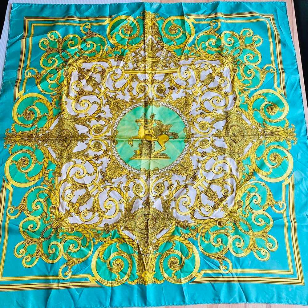 Beauty  HERMES Large format scarf Carr  90 - image 2