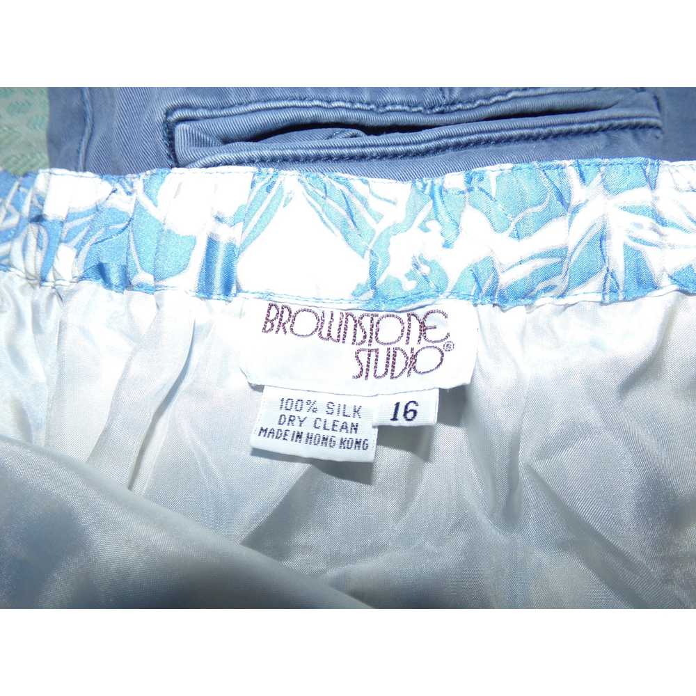 Vintage Brownstone Studio 100% silk skirt 16 Exce… - image 4