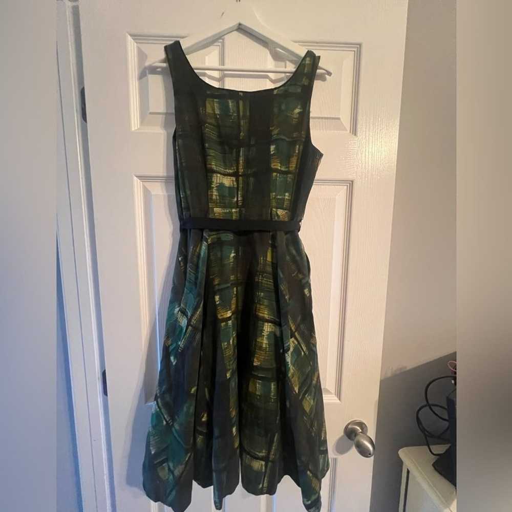 Maeve Anthropologie Green Plaid Dress size 4 - image 6