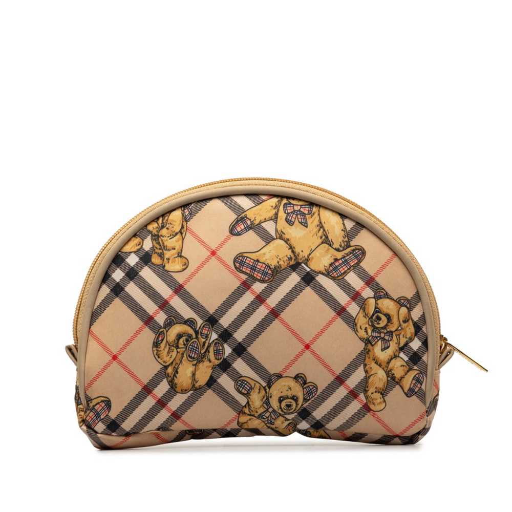 Burberry Nova Check Teddy Bear Pouch Beige Multic… - image 3