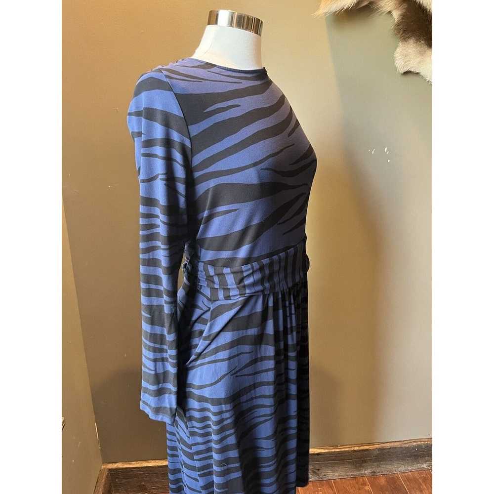 Boden Abigail NAvy Blue Zebra Pattern Jersey Stre… - image 3