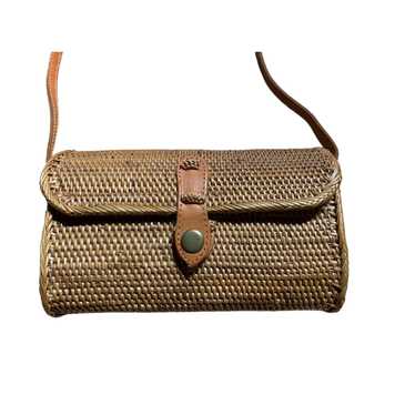 Women's Rattan Barrel basket Crossbody purse/bag.… - image 1