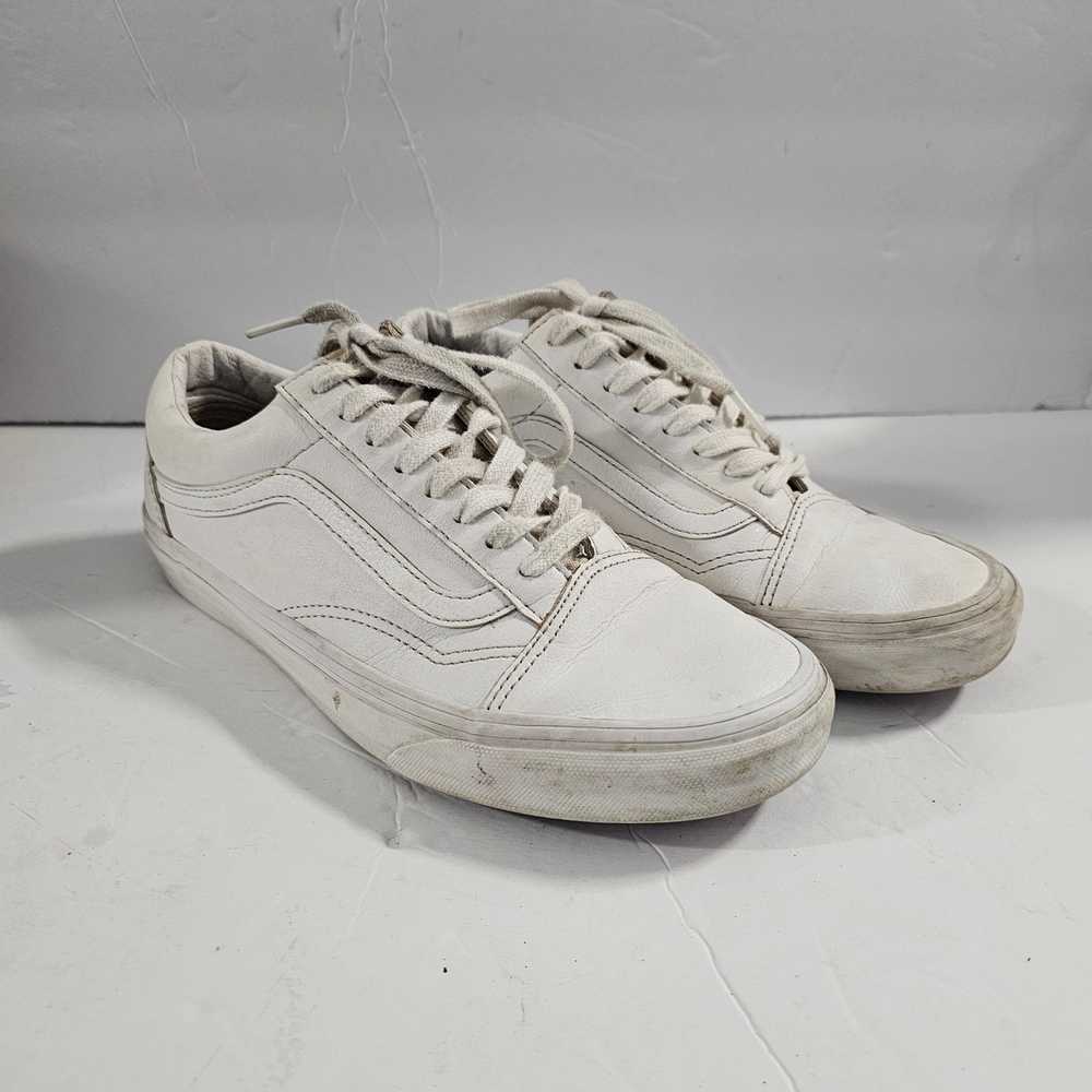 Vans White Leather Low Top Fashion Sneakers Unise… - image 10
