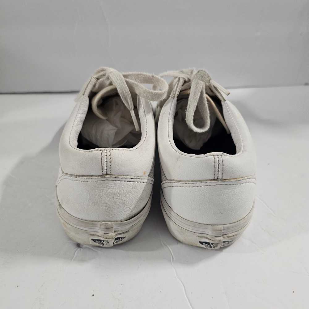 Vans White Leather Low Top Fashion Sneakers Unise… - image 6