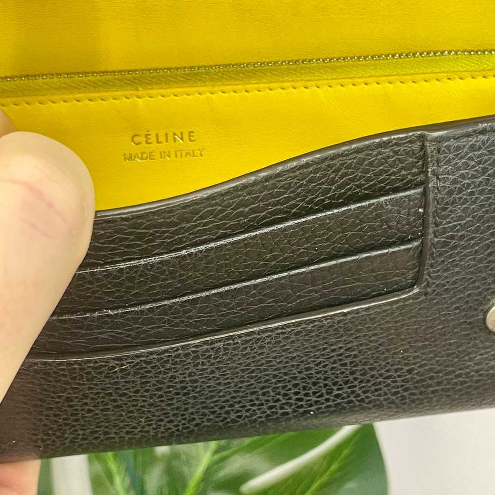 Celine Large Flap Wallet Continental Long Double … - image 12