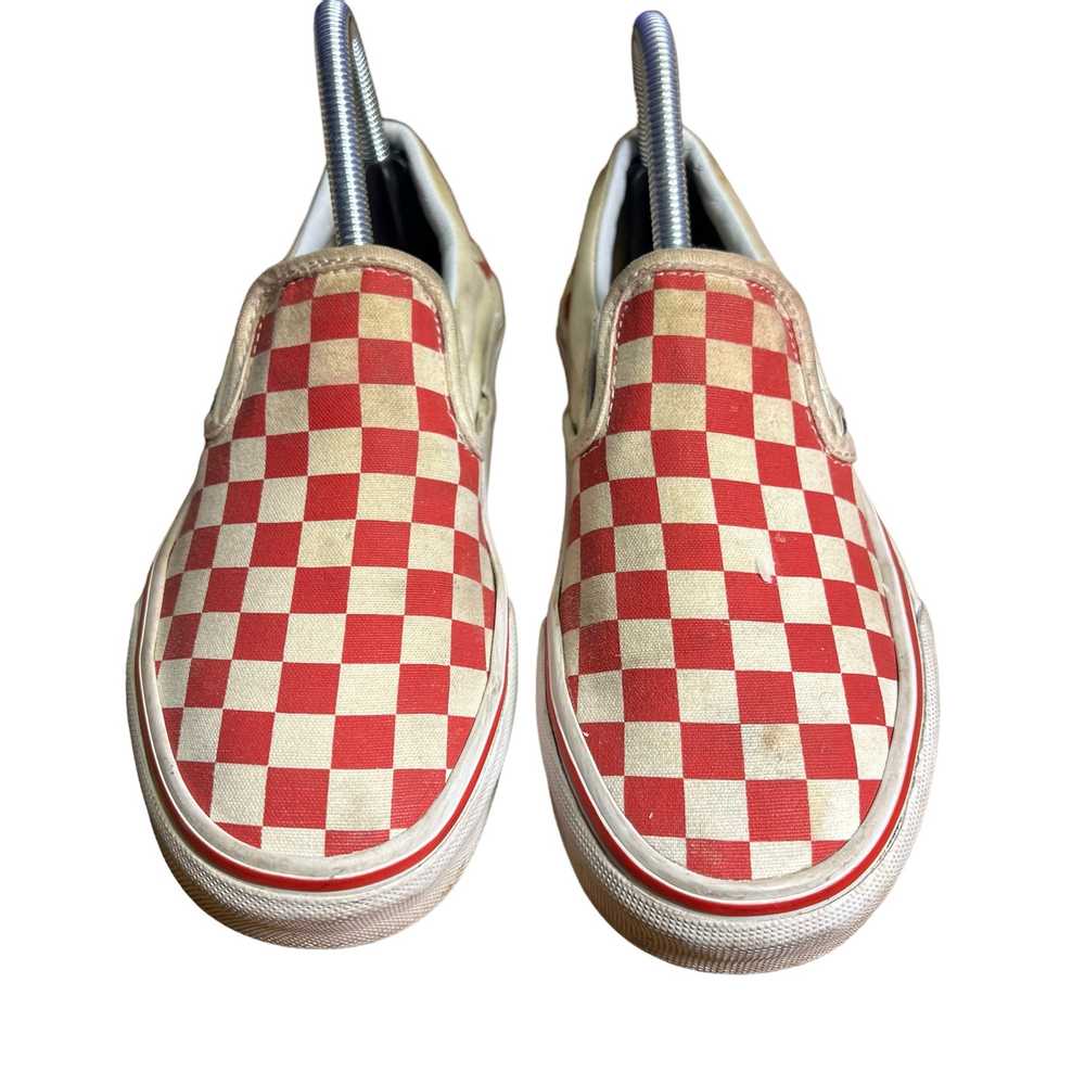 Vans Classic Red Checkerboard Slip-On Unisex Snea… - image 4
